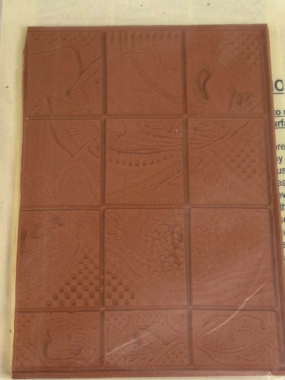 Vintage Impress Me Fish Designs A Set 101 - Unmounted Rubber Block Stamp